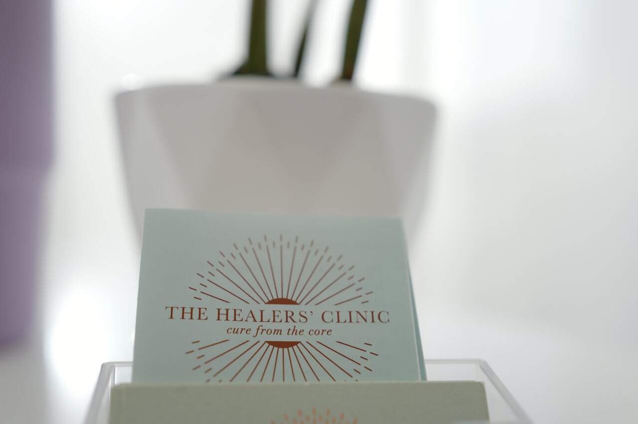 Clinic Interior Wooden Accent Panel - state-of-the-art medical facility at Healers Clinic Dubai