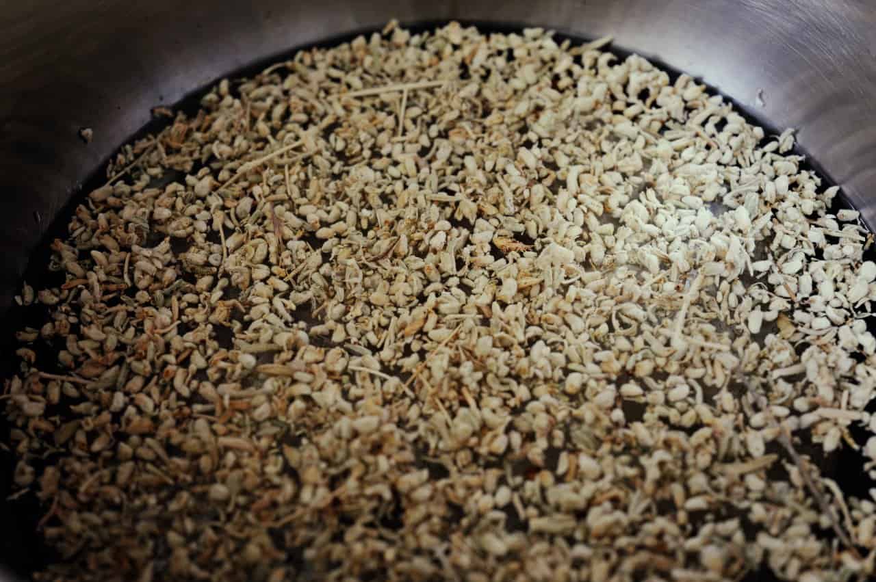 Dried Herbs Botanical Material Metal Bowl Traditional Medicine - integrative healthcare treatment at Healers Clinic Dubai